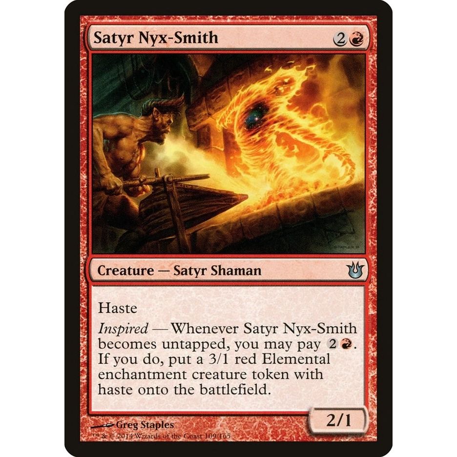 Image for Satyr Nyx-Smith (109) (BNG) - Magic: The Gathering