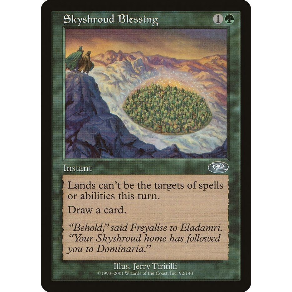 Image for Skyshroud Blessing (92) (PLS) - Magic: The Gathering