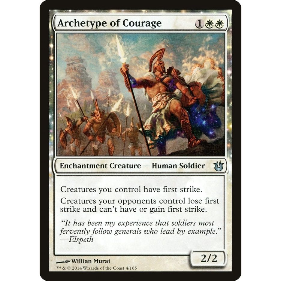 Image for Archetype of Courage (4) (BNG) - Magic: The Gathering
