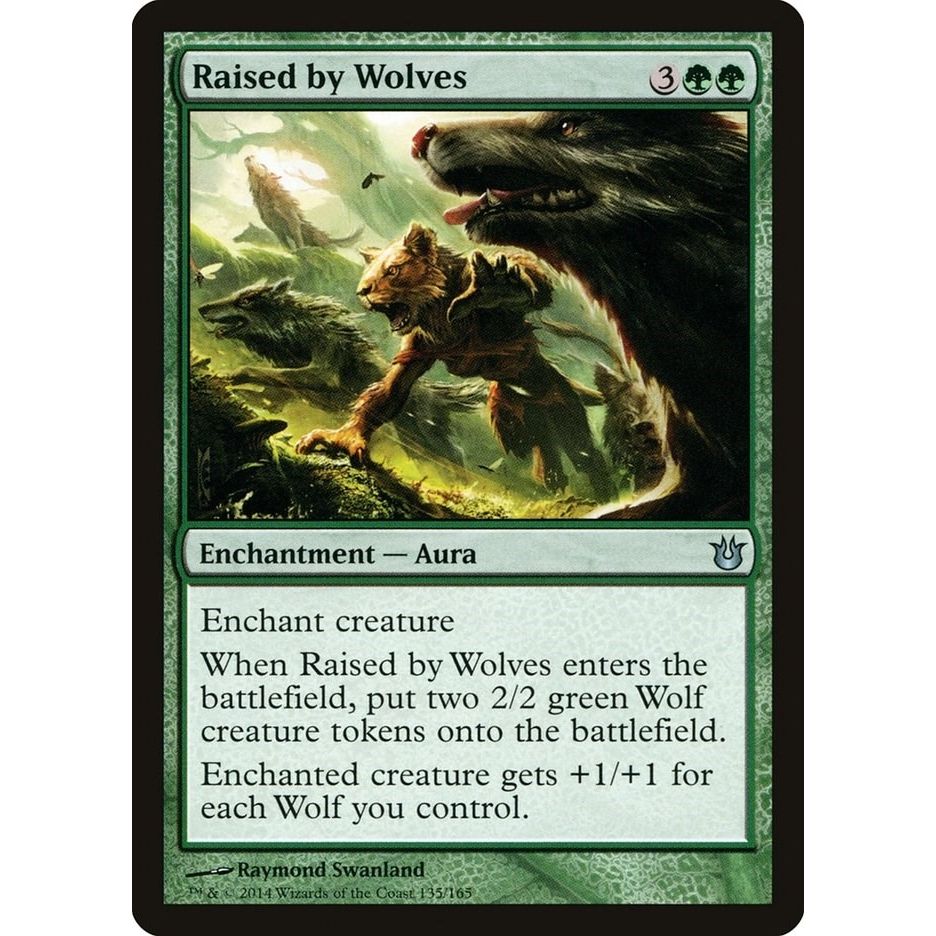Image for Raised by Wolves (135) (BNG) - Magic: The Gathering