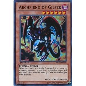 Image for Archfiend of Gilfer (BPW2-EN020) (BPW2) - YuGiOh