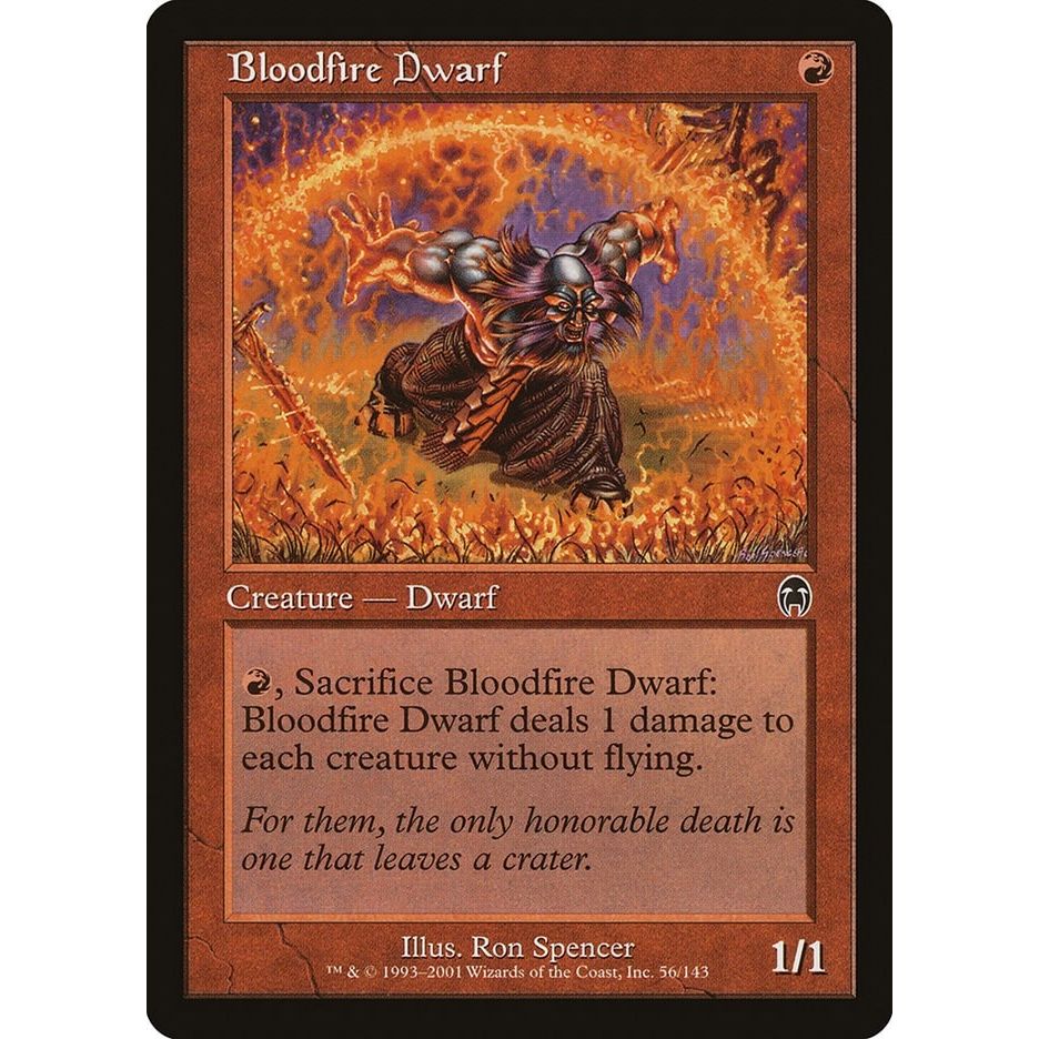 Image for Bloodfire Dwarf (56) (APC) - Magic: The Gathering