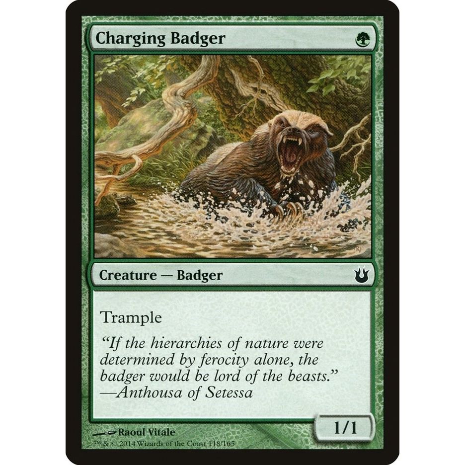 Image for Charging Badger (118) (BNG) - Magic: The Gathering