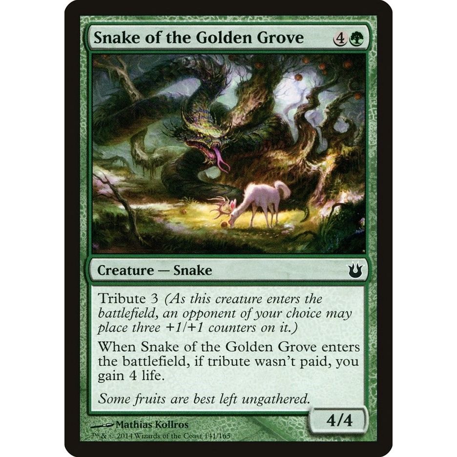 Image for Snake of the Golden Grove (141) (BNG) - Magic: The Gathering