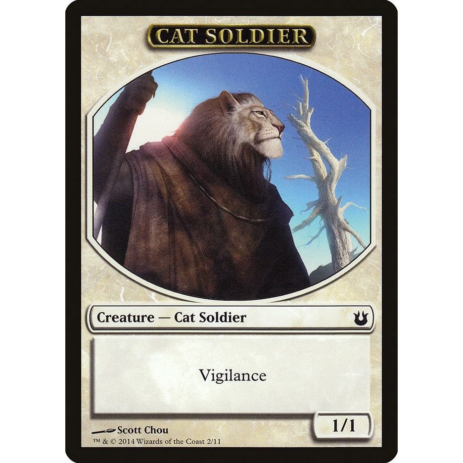 Image for Cat Soldier Token (2) (BNG) - Magic: The Gathering