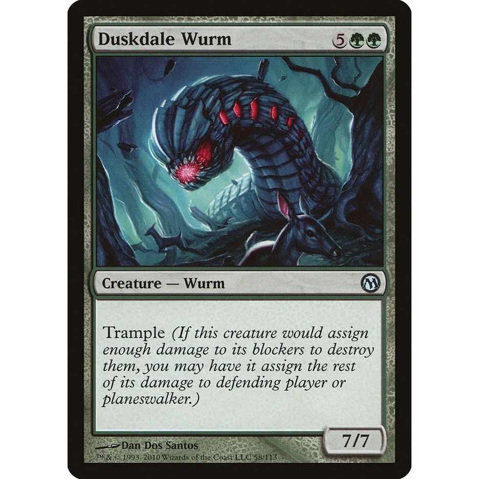 Image for Duskdale Wurm (58) (DPA) - Magic: The Gathering