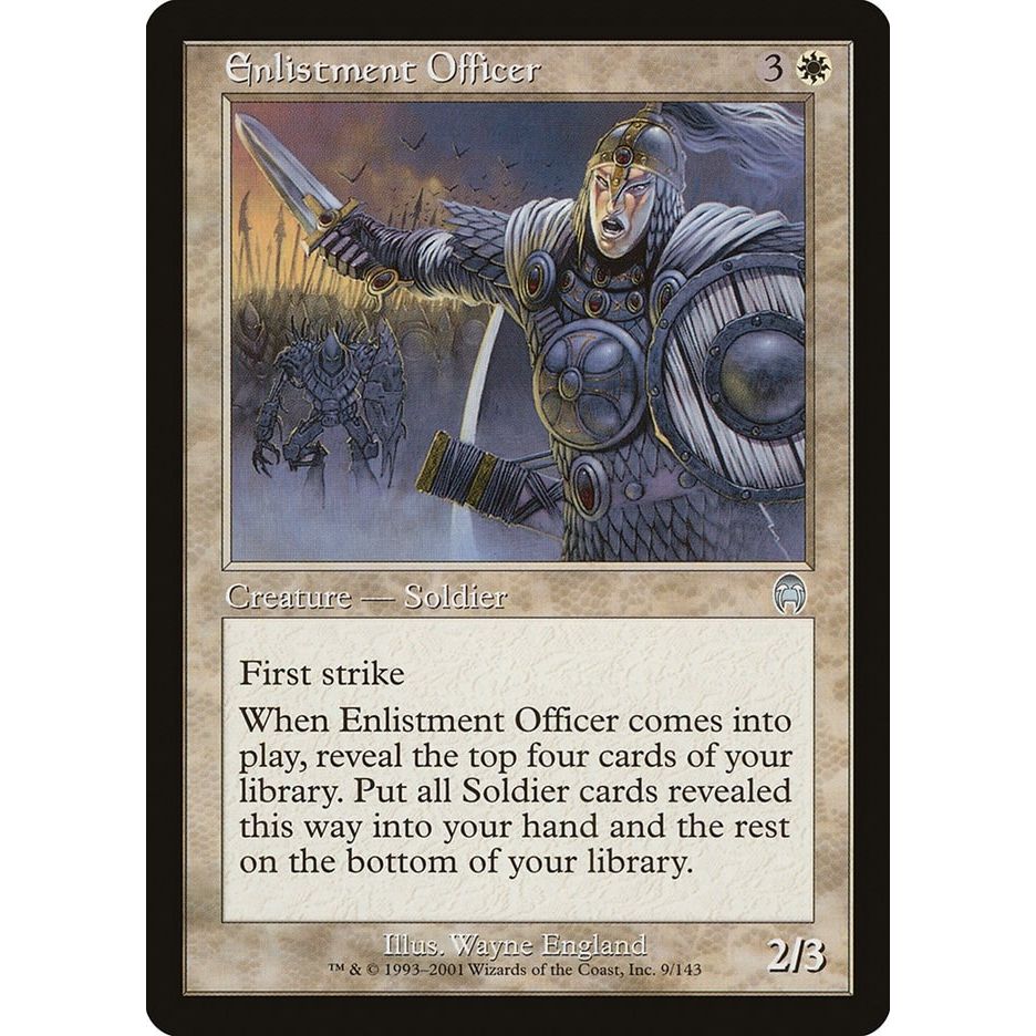 Image for Enlistment Officer (9) (APC) - Magic: The Gathering