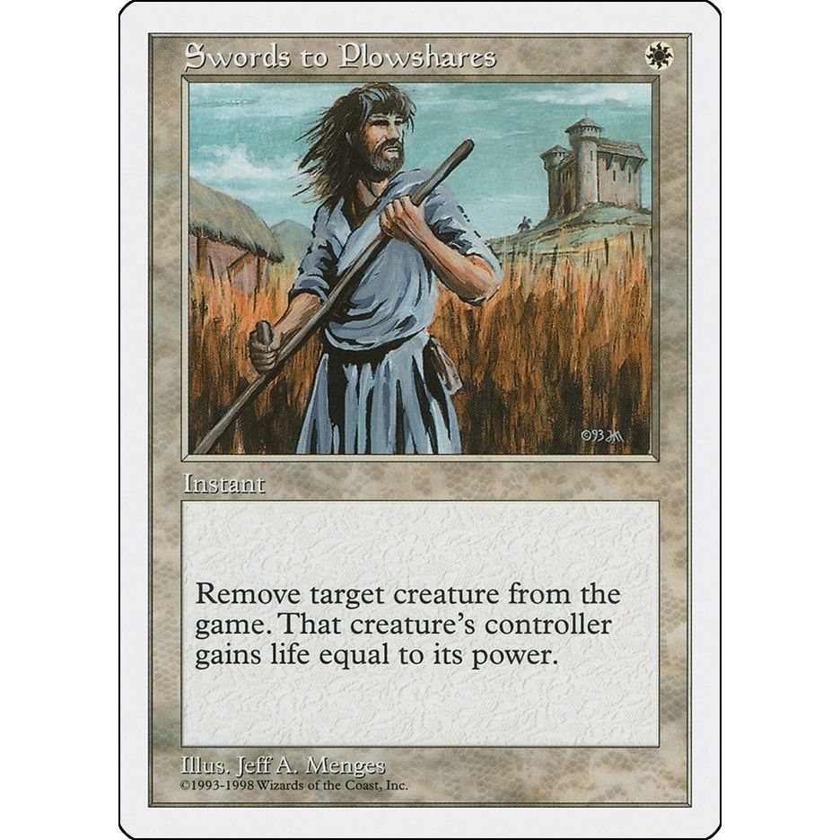 Image for Swords to Plowshares (58) (ATH) - Magic: The Gathering
