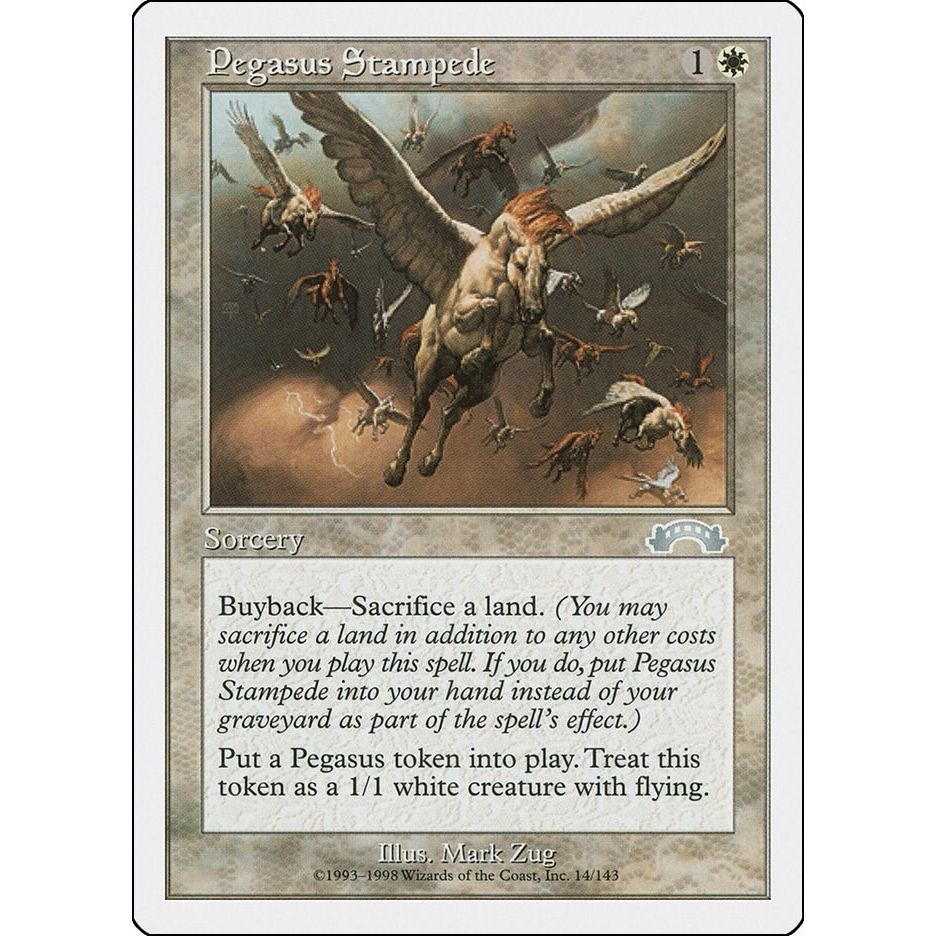 Image for Pegasus Stampede (14) (ATH) - Magic: The Gathering