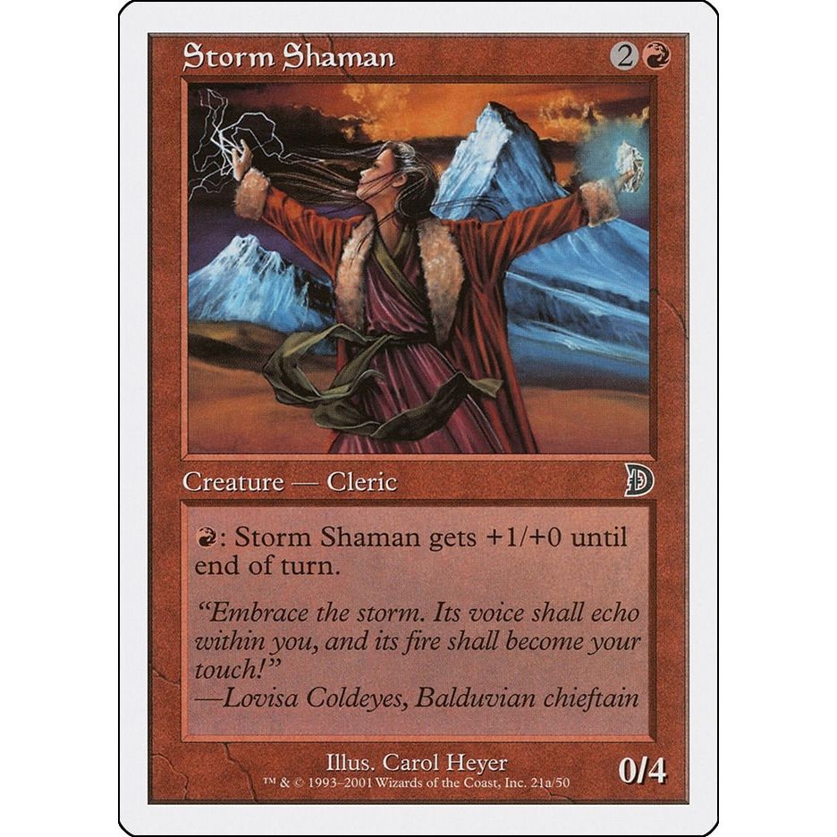 Image for Storm Shaman (21a) (21a) (DKM) - Magic: The Gathering