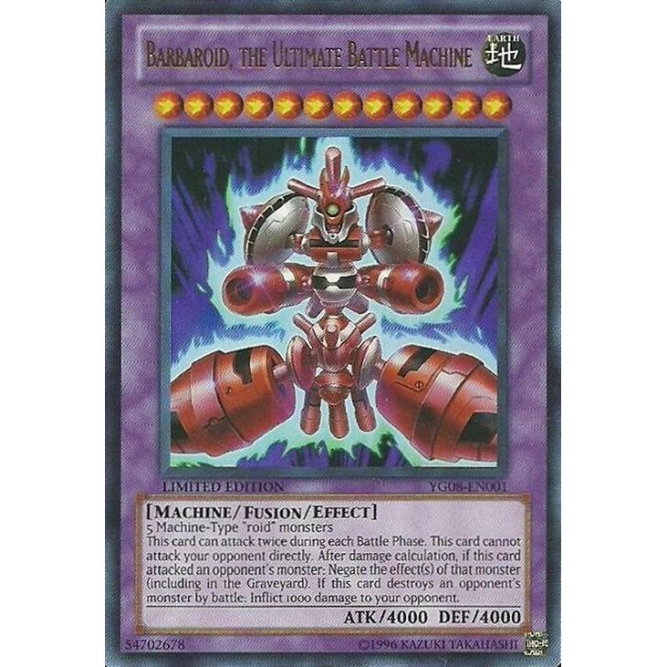Image for Barbaroid, the Ultimate Battle Machine (YG08-EN001) - YuGiOh