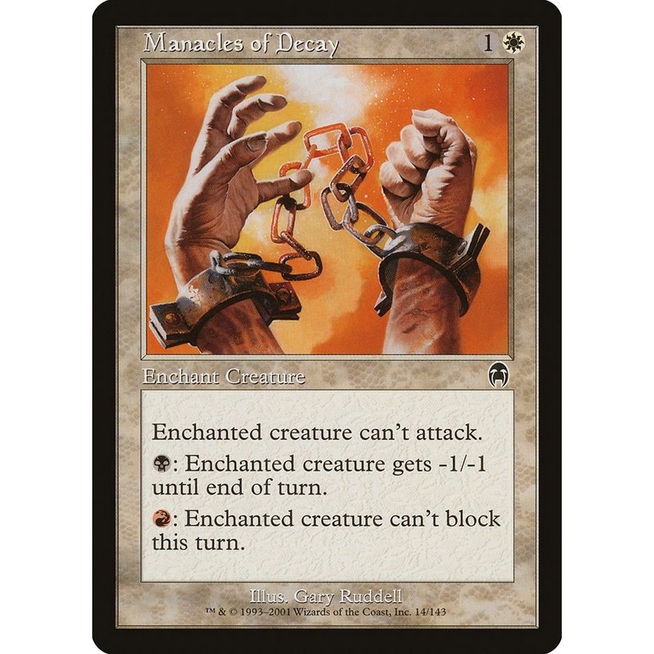 Image for Manacles of Decay (14) (APC) - Magic: The Gathering