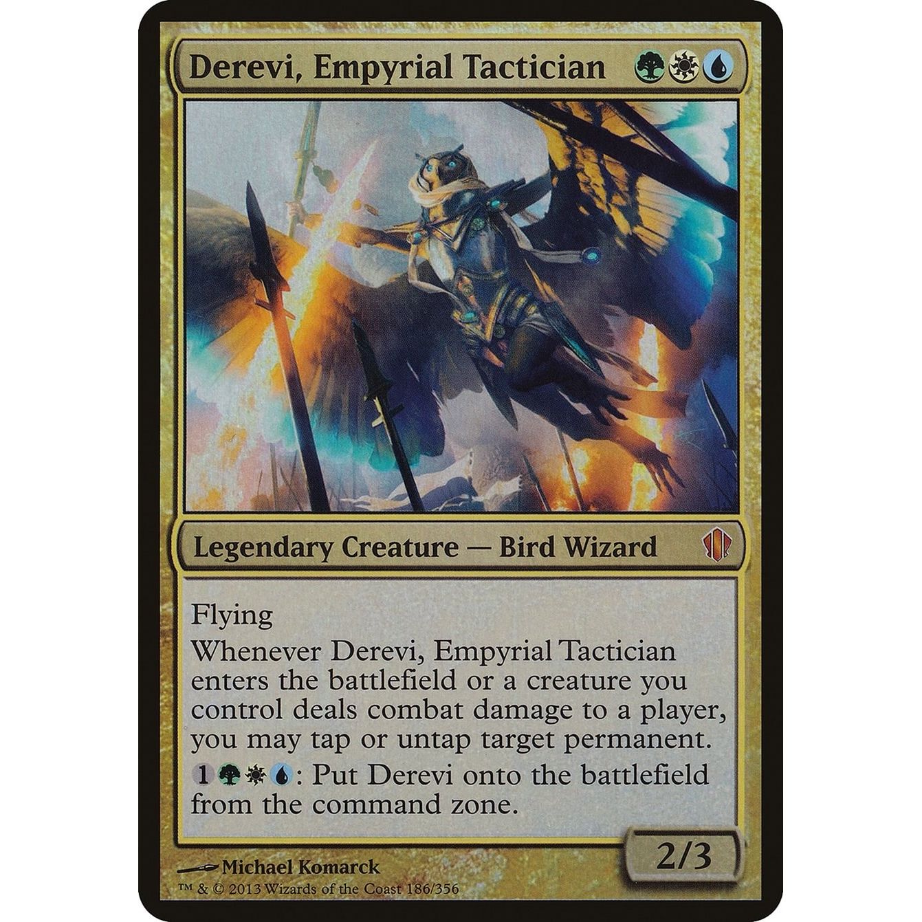 Image for Derevi, Empyrial Tactician (Commander 2013) (186) (OVER) - Magic: The Gathering