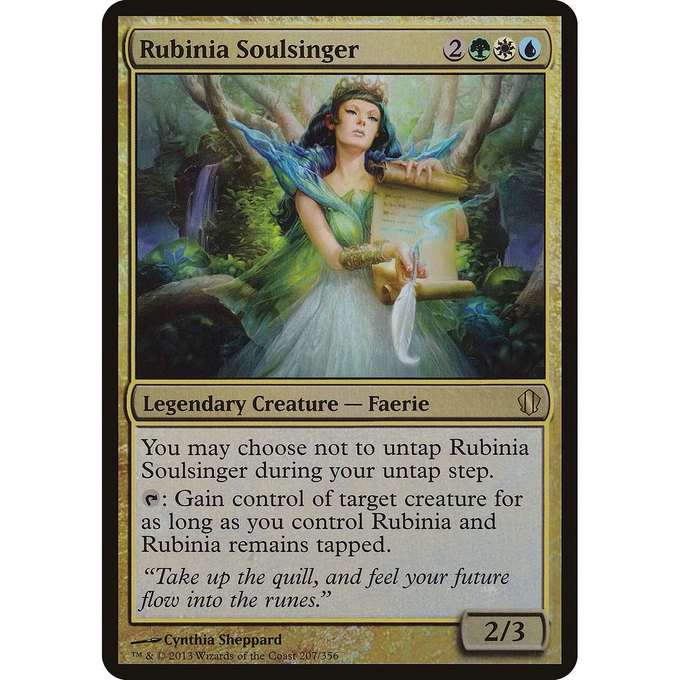 Image for Rubinia Soulsinger (Commander 2013) (207) (OVER) - Magic: The Gathering