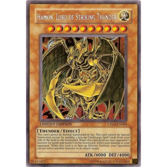 Image for Hamon, Lord of Striking Thunder (CT03-EN006) (CT03) - YuGiOh