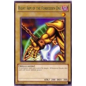 Image for Right Arm of the Forbidden One (Green) (DL11-EN004) (DL) - YuGiOh