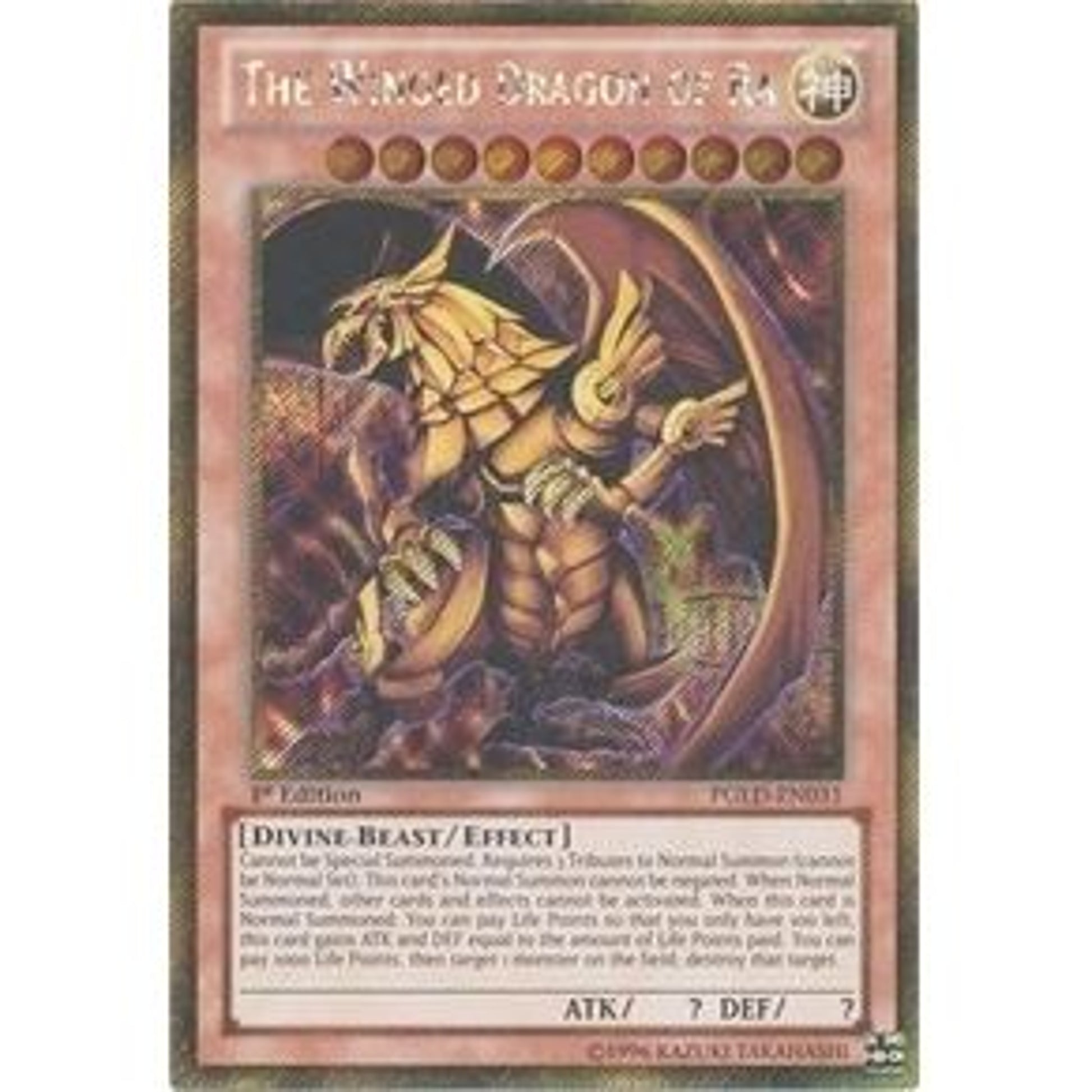 Image for The Winged Dragon of Ra (PGLD-EN031) (PGLD) - YuGiOh