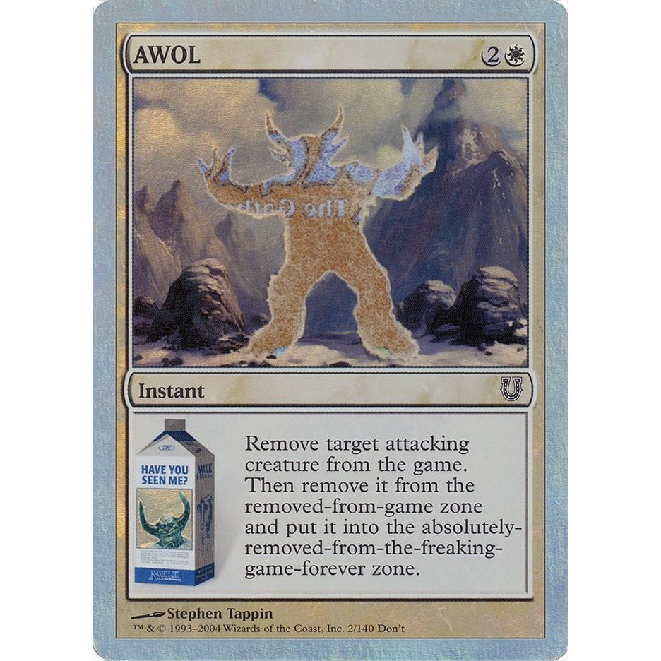 Image for AWOL (Alternate Foil) (2) (UNH) - Magic: The Gathering