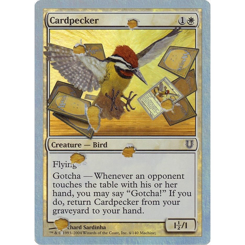 Image for Cardpecker (Alternate Foil) (4) (UNH) - Magic: The Gathering