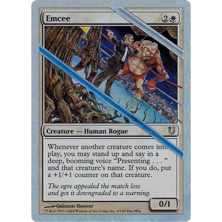 Image for Emcee (Alternate Foil) (9) (UNH) - Magic: The Gathering