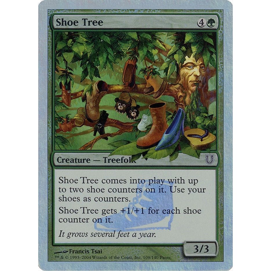 Image for Shoe Tree (Alternate Foil) (109) (UNH) - Magic: The Gathering