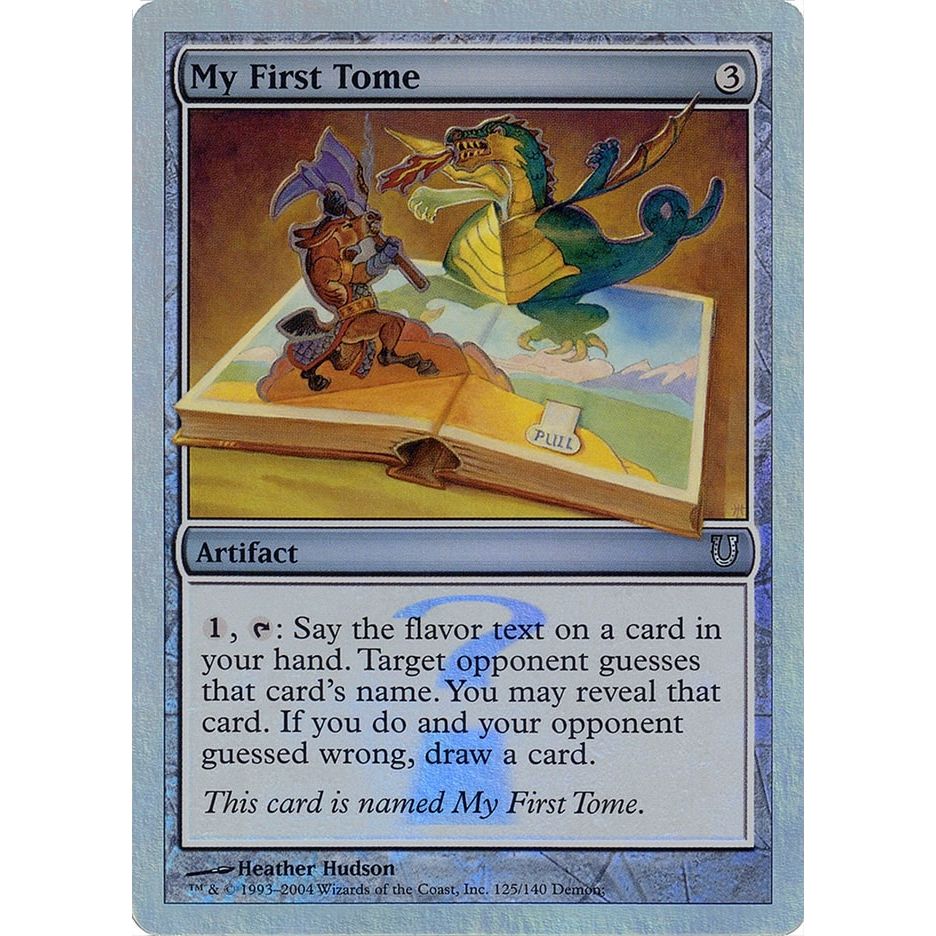 Image for My First Tome (Alternate Foil) (125) (UNH) - Magic: The Gathering