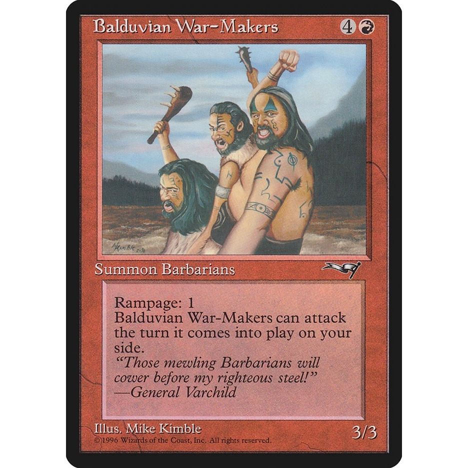 Image for Balduvian War-Makers (Gen. Varchild Flavor) (98) (ALL) - Magic: The Gathering