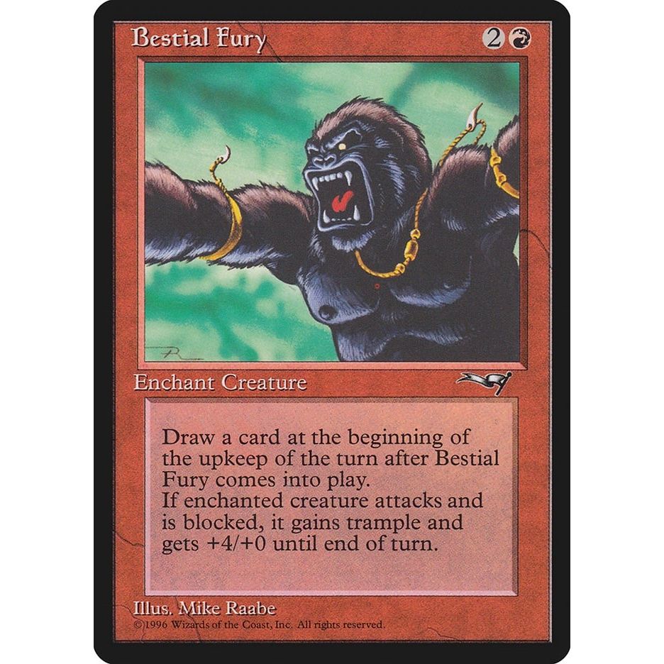 Image for Bestial Fury (Facing Left) (100) (ALL) - Magic: The Gathering