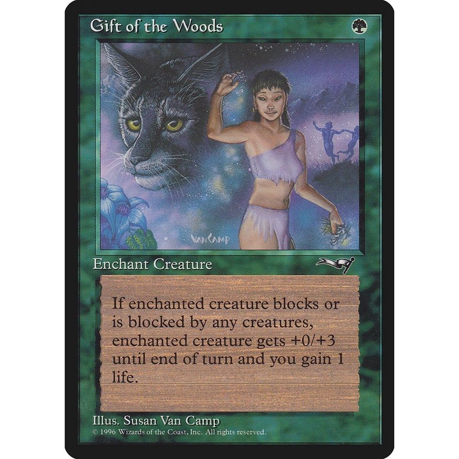 Image for Gift of the Woods (Girl/Lynx) (74) (ALL) - Magic: The Gathering