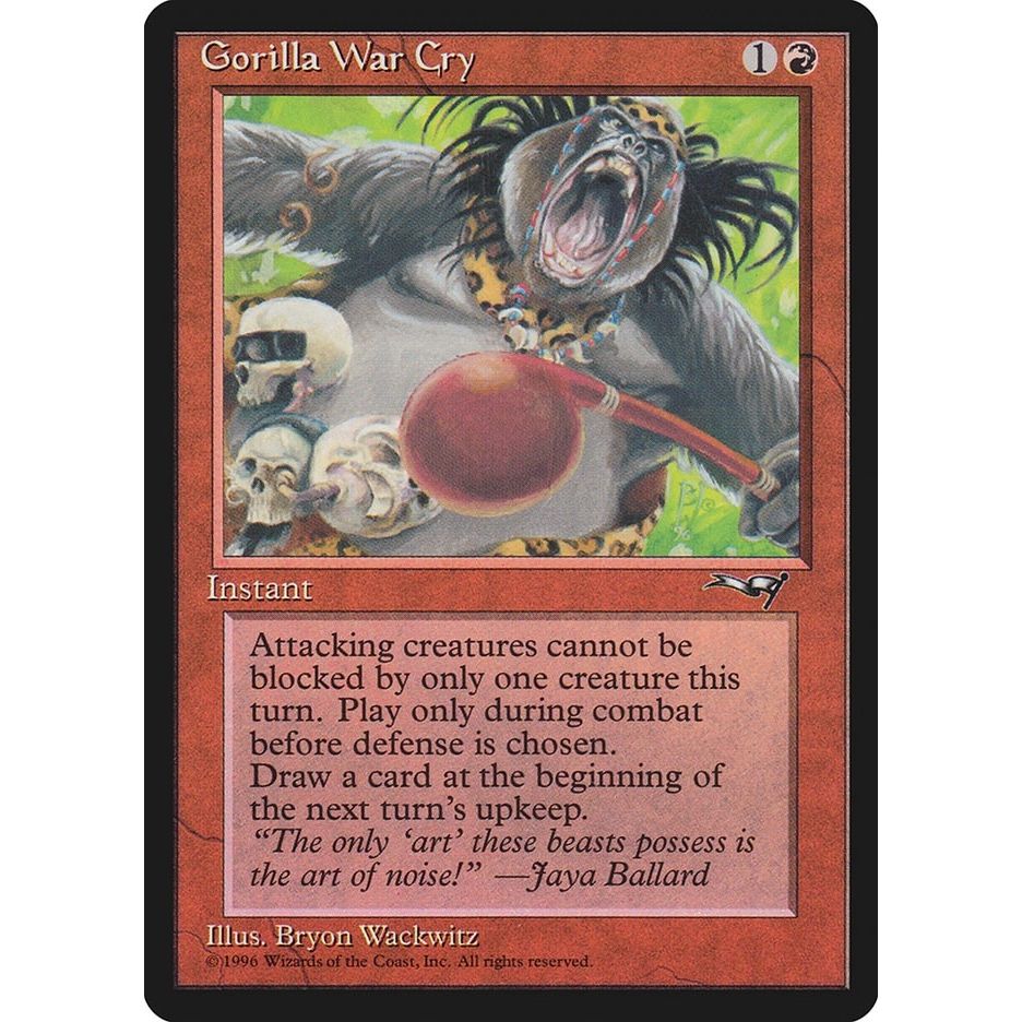 Image for Gorilla War Cry (Red Club) (109) (ALL) - Magic: The Gathering