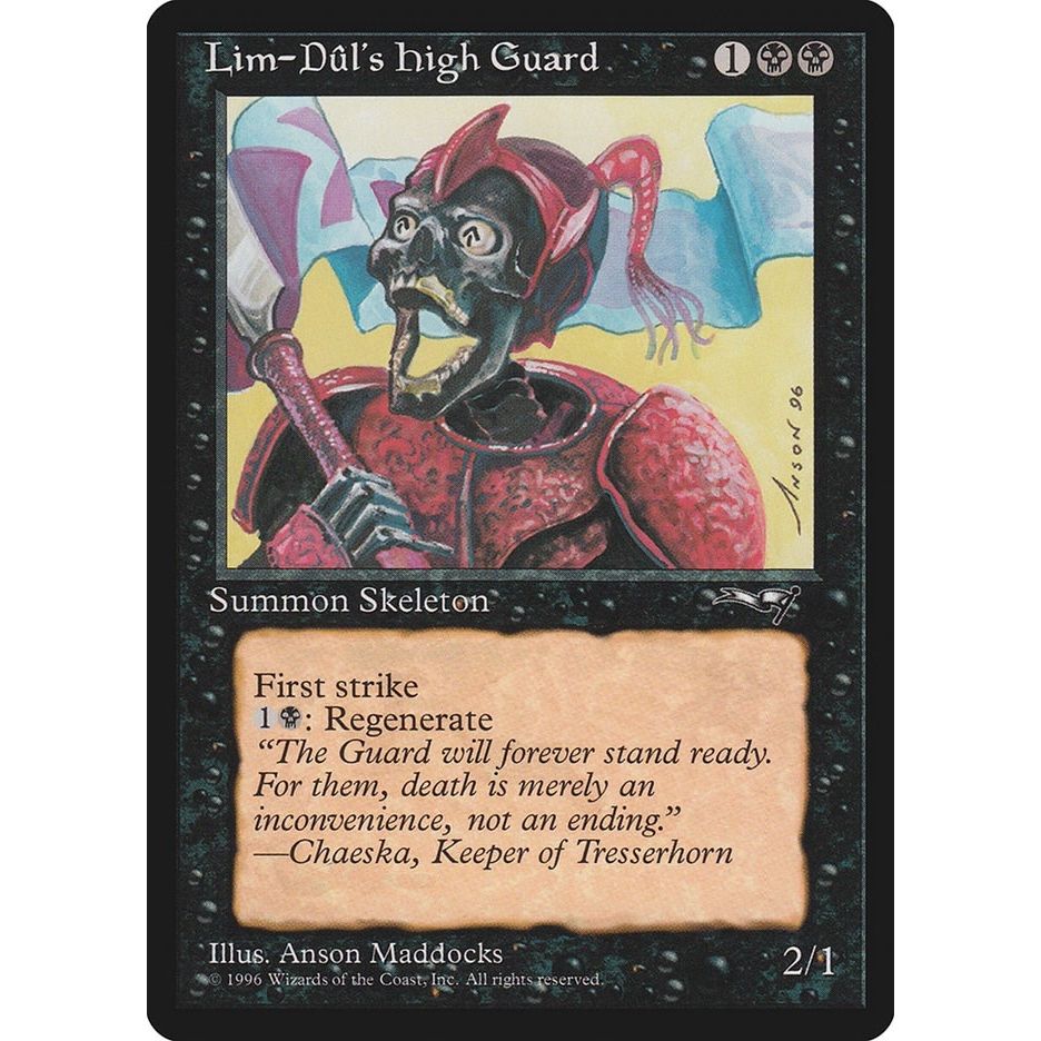 Image for Lim-Dul's High Guard (Red Armor) (18) (ALL) - Magic: The Gathering