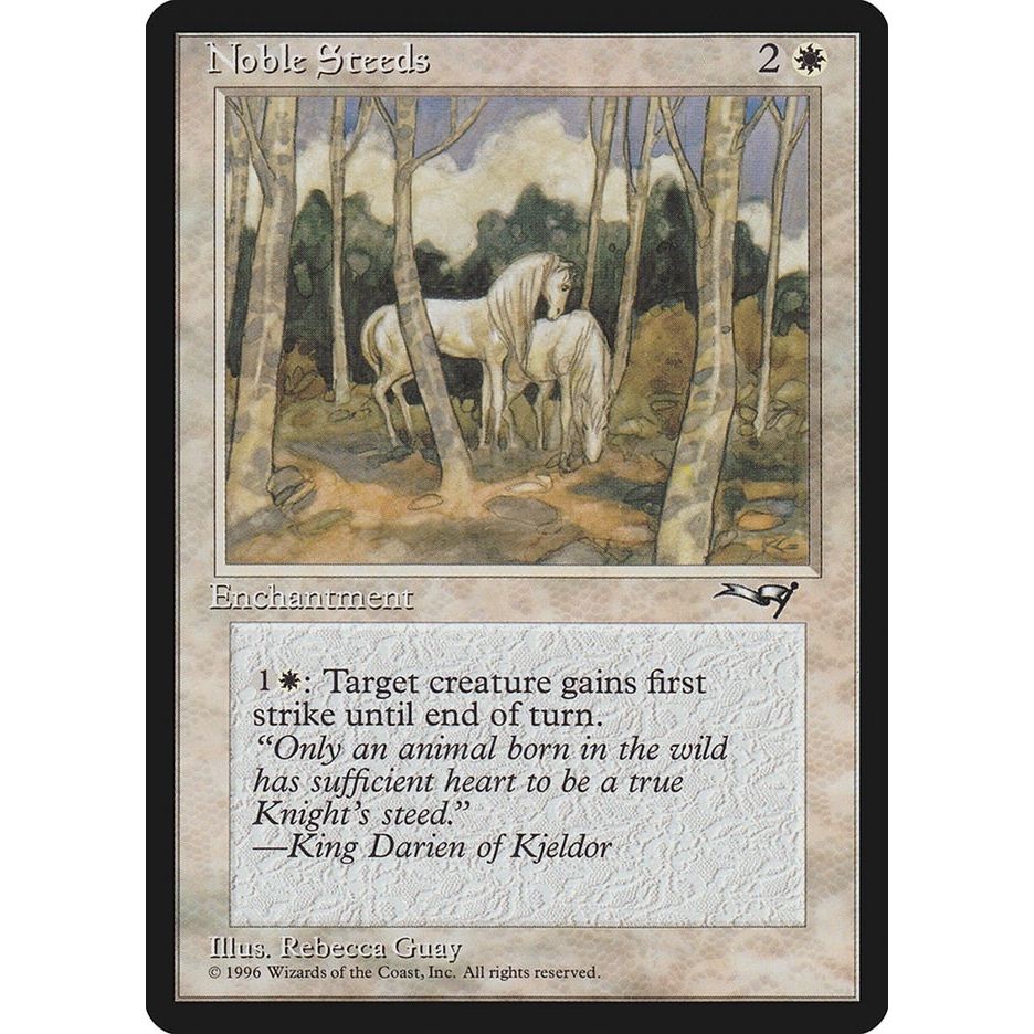 Image for Noble Steeds (Trees in Forefront) (141) (ALL) - Magic: The Gathering