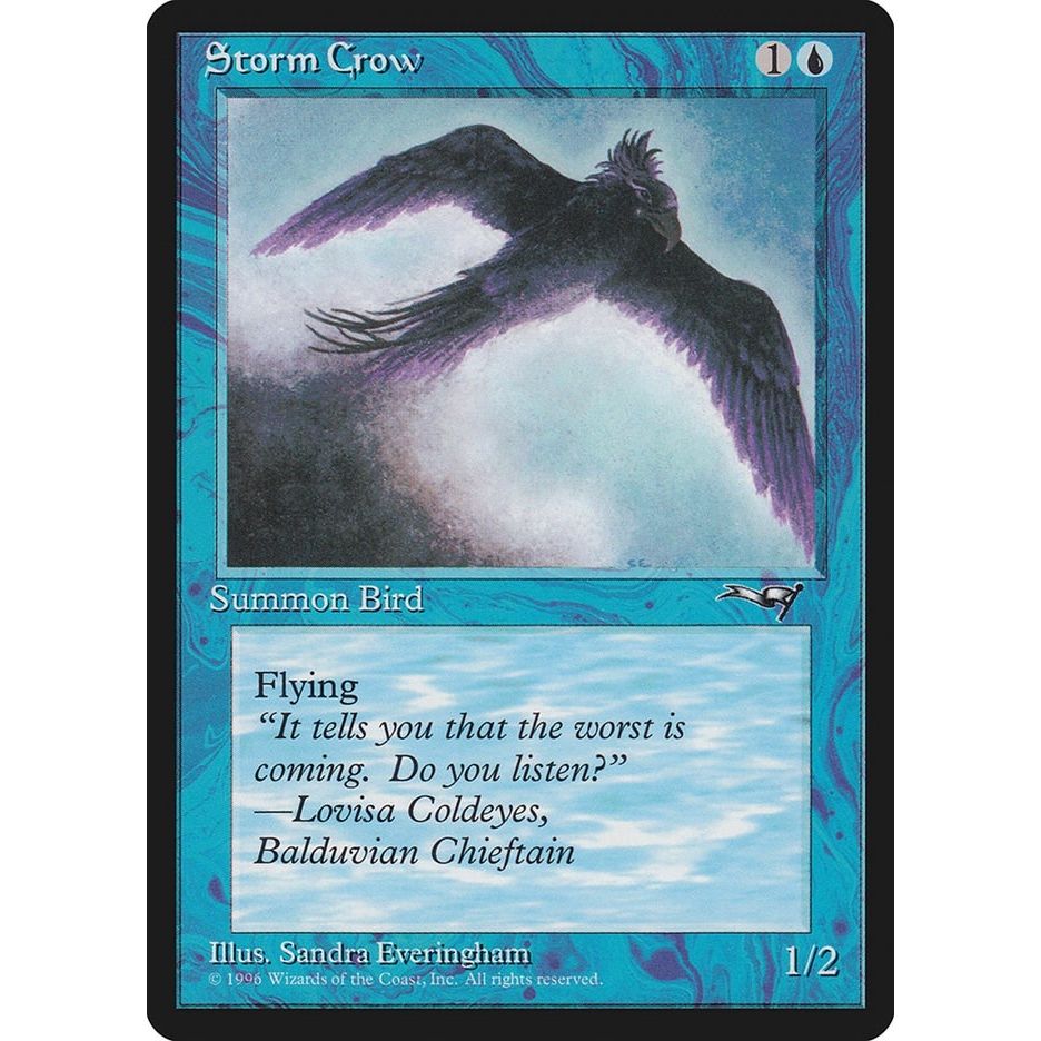 Image for Storm Crow (Flying Right) (55) (ALL) - Magic: The Gathering
