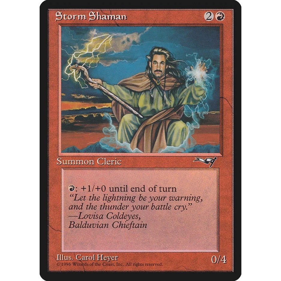 Image for Storm Shaman (Male) (119) (ALL) - Magic: The Gathering