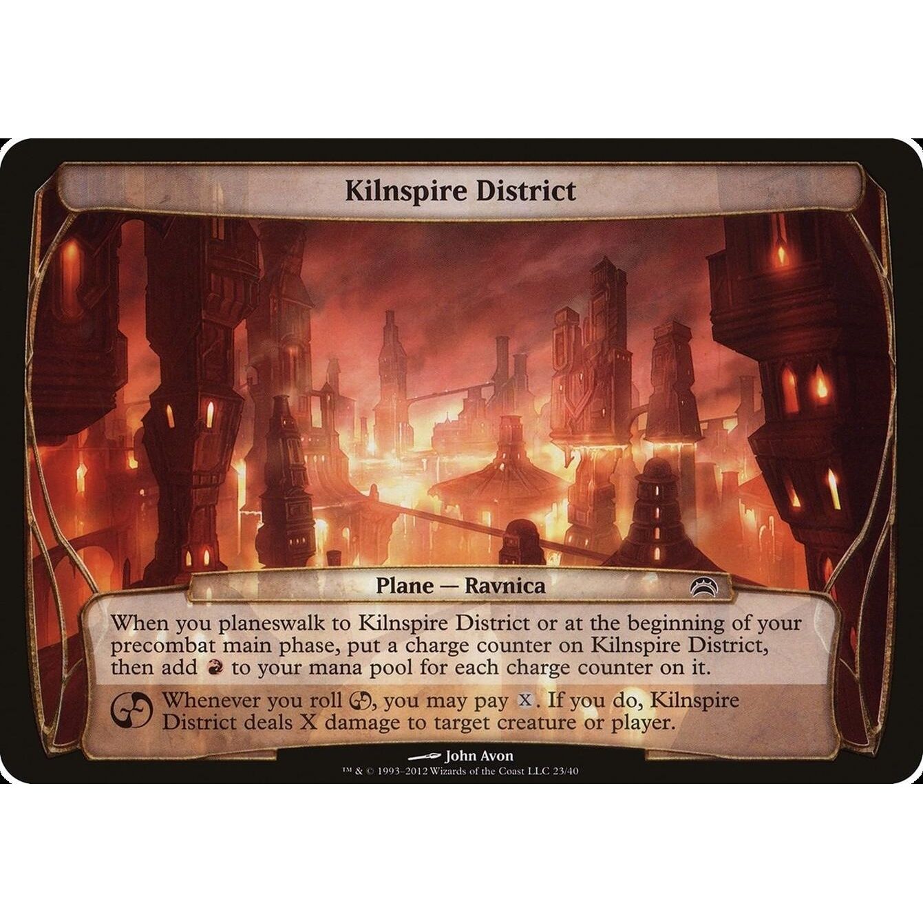 Image for Kilnspire District (Planechase 2012) (23) (OVER) - Magic: The Gathering