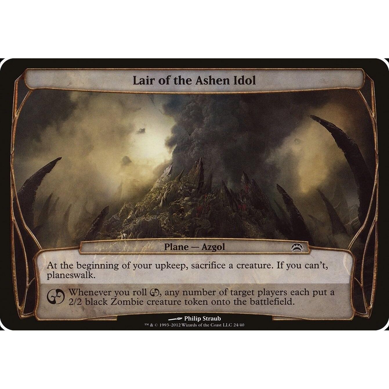 Image for Lair of the Ashen Idol (Planechase 2012) (24) (OVER) - Magic: The Gathering