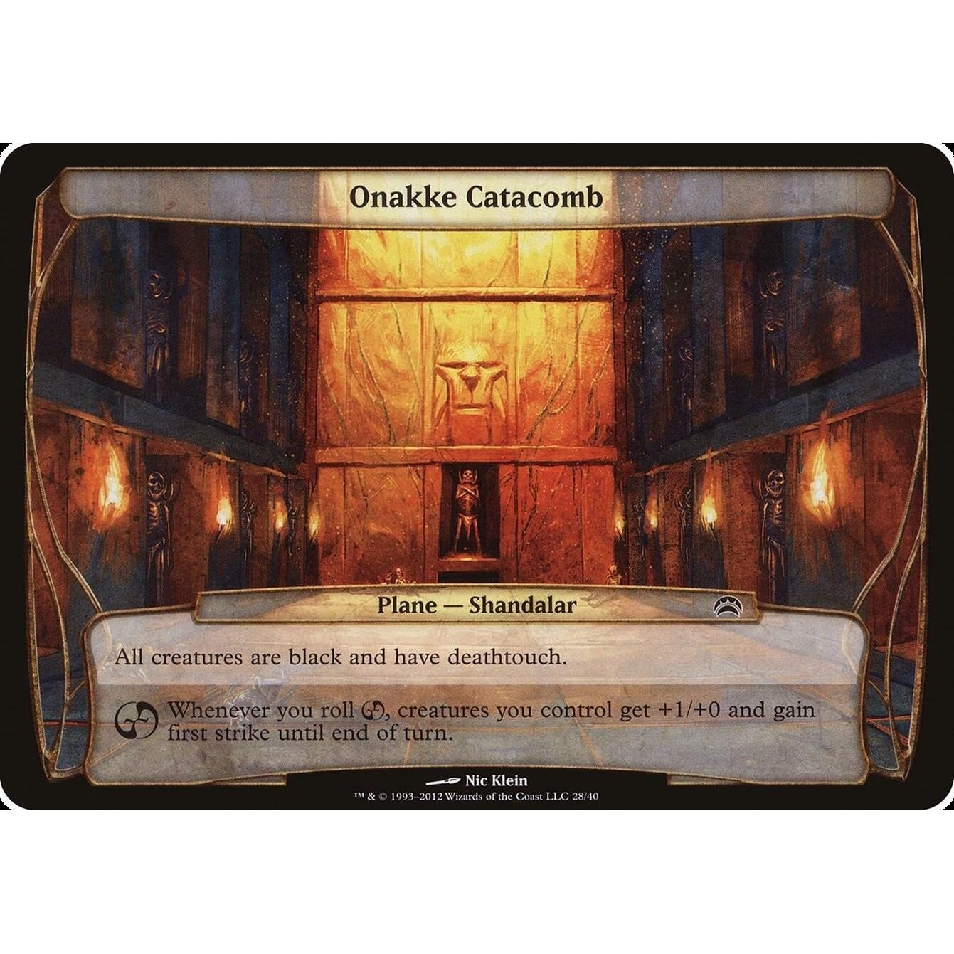 Image for Onakke Catacomb (Planechase 2012) (28) (OVER) - Magic: The Gathering