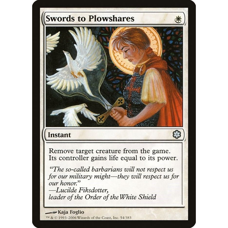 Image for Swords to Plowshares (54) (CTD) - Magic: The Gathering