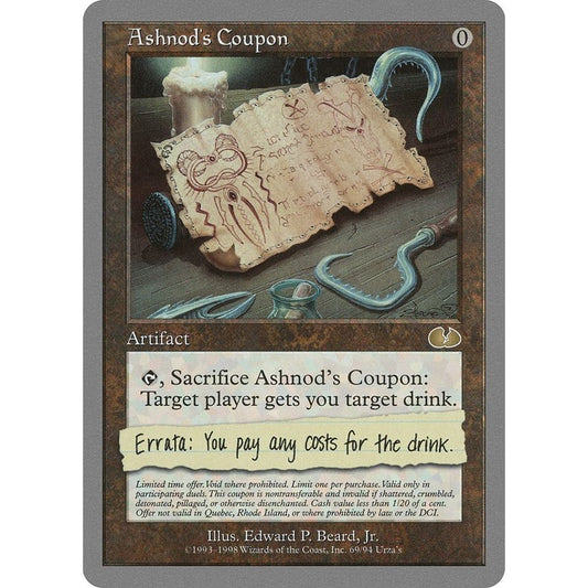 Image for Ashnod's Coupon (69) (UGL) - Magic: The Gathering