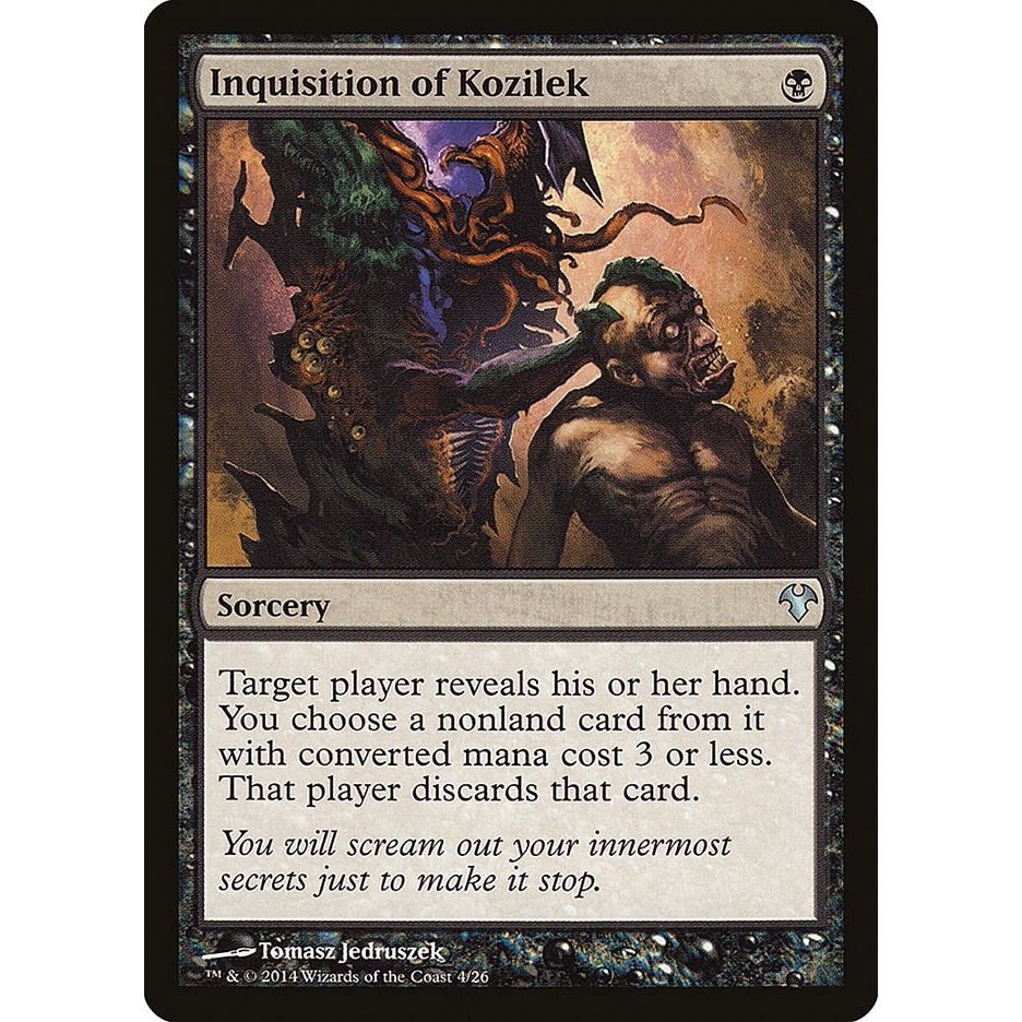 Image for Inquisition of Kozilek (4) (MD1) - Magic: The Gathering