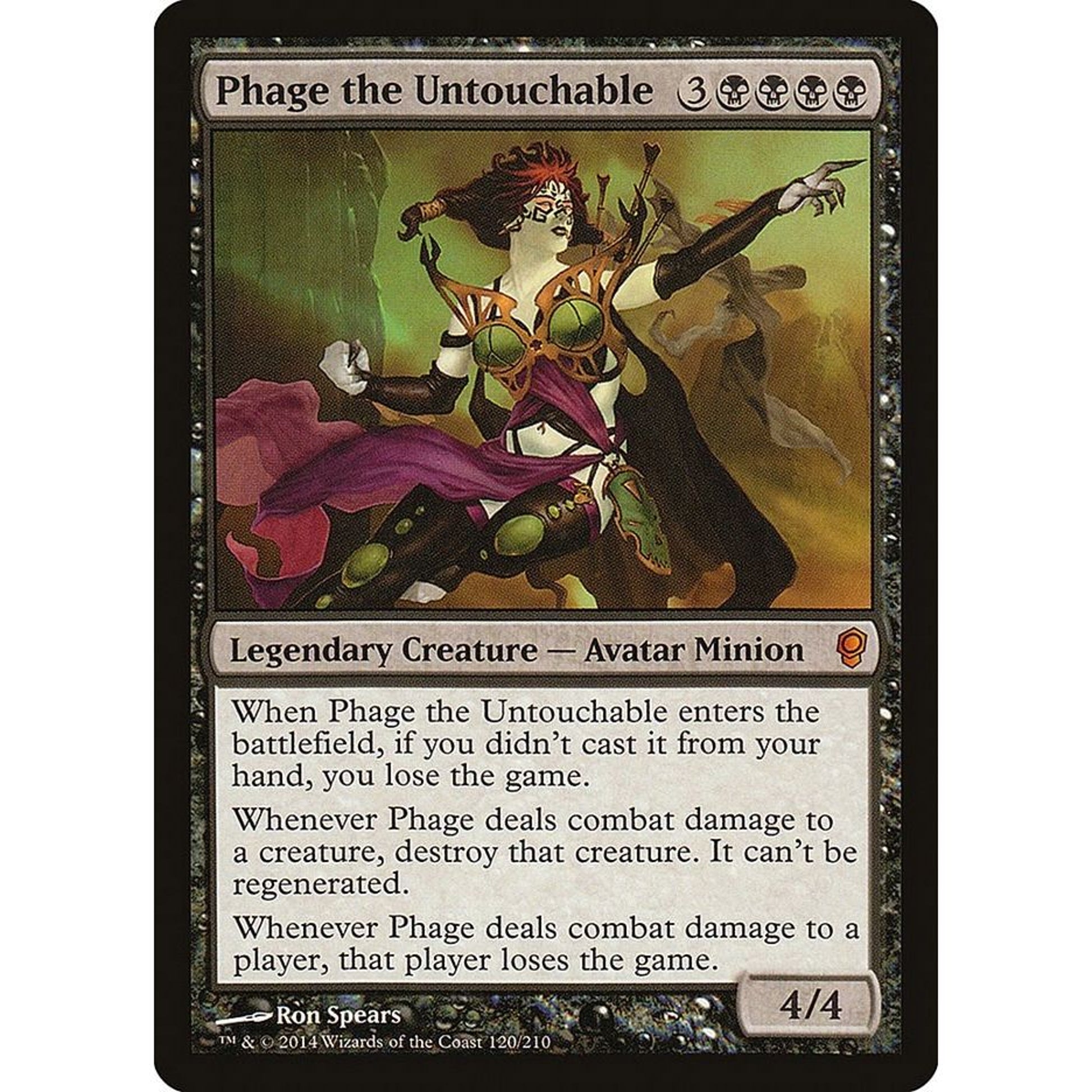 Image for Phage the Untouchable (120) (CNS) - Magic: The Gathering