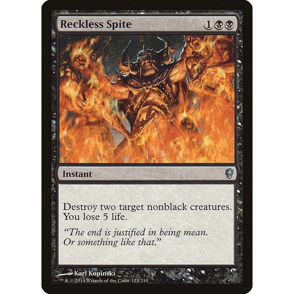 Image for Reckless Spite (123) (CNS) - Magic: The Gathering