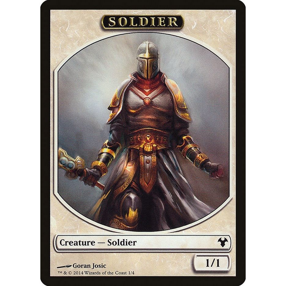 Image for Soldier // Spirit Double-Sided Token (1 // 2) (MD1) - Magic: The Gathering