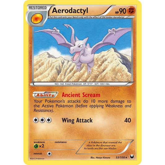 Image for Aerodactyl (53/108) (DEX) - Pokemon