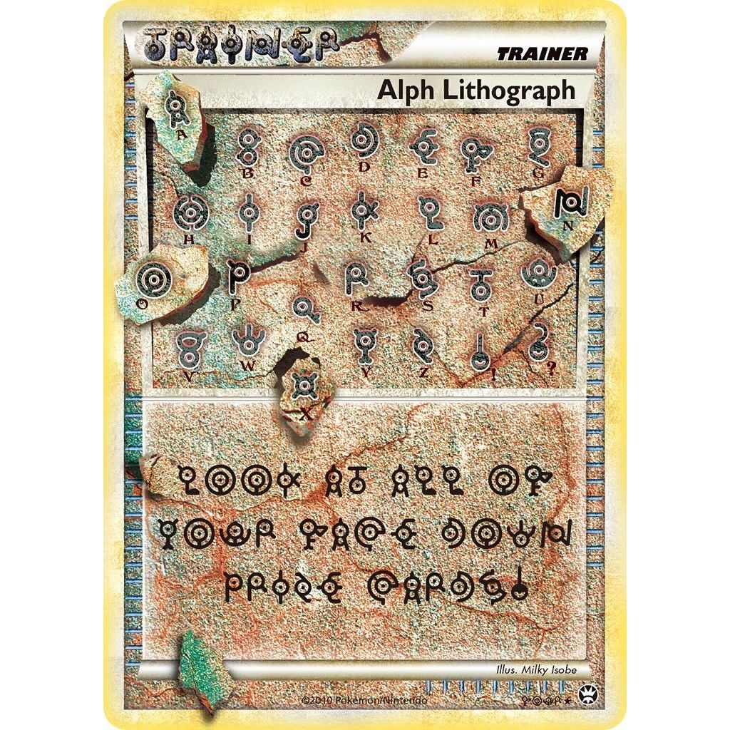 Image for Alph Lithograph (FOUR) (TM) - Pokemon