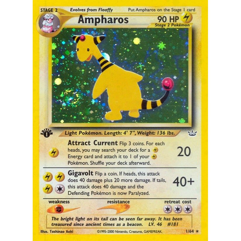 Image for Ampharos (01/64) (N3) - Pokemon