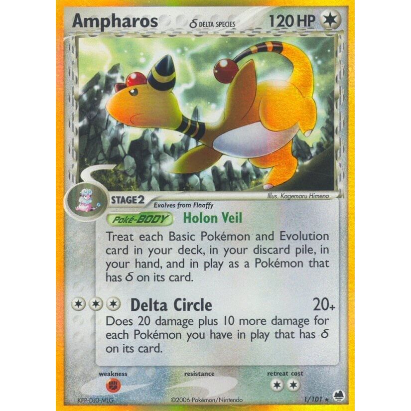 Image for Ampharos (Delta Species) (1/101) (DF) - Pokemon