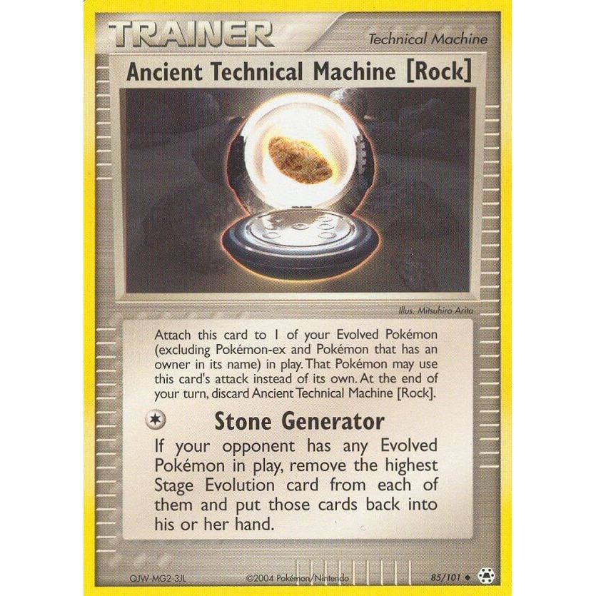 Image for Ancient Technical Machine [Rock] (85/101) (HL) - Pokemon