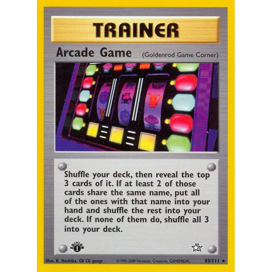 Image for Arcade Game (Goldenrod Game Corner) (083/111) (N1) - Pokemon