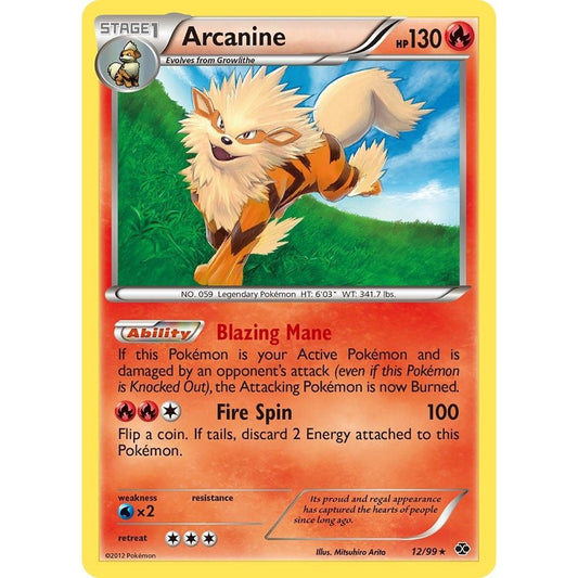 Image for Arcanine (12) (12/99) (NXD) - Pokemon